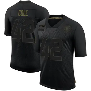 Qwynnterrio Cole Youth Limited Black Las Vegas Raiders 2020 Salute To Service Jersey
