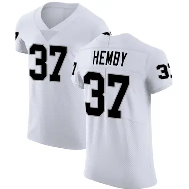 Roman Hemby Men's Elite White Las Vegas Raiders Vapor Untouchable Jersey