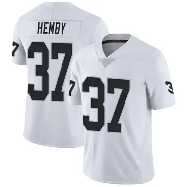 Roman Hemby Men's Limited White Las Vegas Raiders Vapor Untouchable Jersey