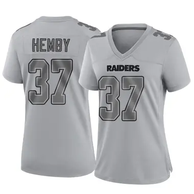 Roman Hemby Women's Game Gray Las Vegas Raiders Atmosphere Fashion Jersey