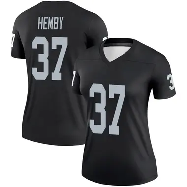 Roman Hemby Women's Legend Black Las Vegas Raiders Jersey