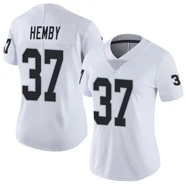 Roman Hemby Women's Limited White Las Vegas Raiders Vapor Untouchable Jersey