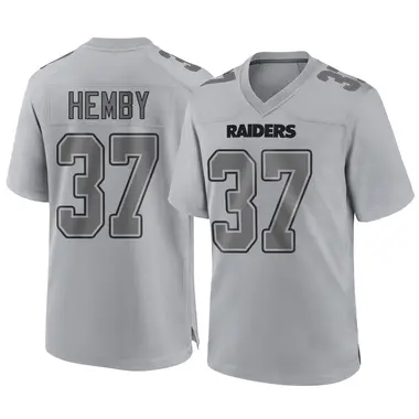 Roman Hemby Youth Game Gray Las Vegas Raiders Atmosphere Fashion Jersey