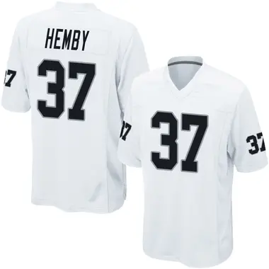 Roman Hemby Youth Game White Las Vegas Raiders Jersey