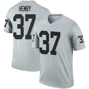 Roman Hemby Youth Legend Las Vegas Raiders Inverted Silver Jersey