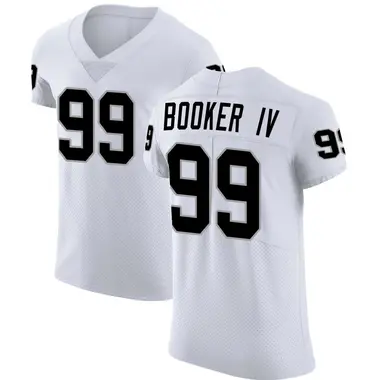 Thomas Booker IV Men's Elite White Las Vegas Raiders Vapor Untouchable Jersey