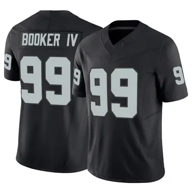 Thomas Booker IV Men's Limited Black Las Vegas Raiders Vapor F.U.S.E. Jersey