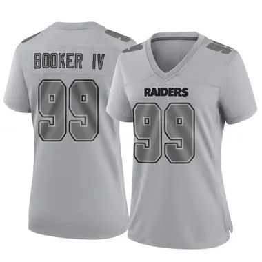 Thomas Booker IV Women's Game Gray Las Vegas Raiders Atmosphere Fashion Jersey
