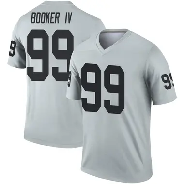 Thomas Booker IV Youth Legend Las Vegas Raiders Inverted Silver Jersey