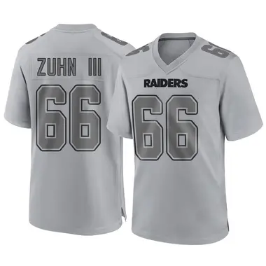 Trey Zuhn III Men's Game Gray Las Vegas Raiders Atmosphere Fashion Jersey