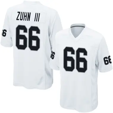Trey Zuhn III Men's Game White Las Vegas Raiders Jersey