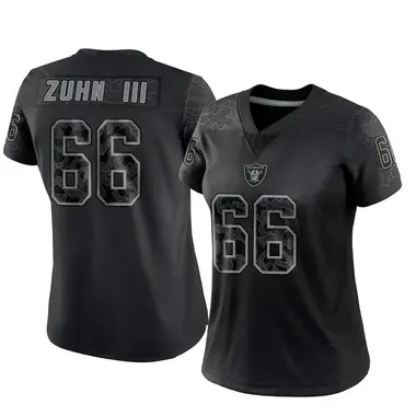 Trey Zuhn III Women's Limited Black Las Vegas Raiders Reflective Jersey
