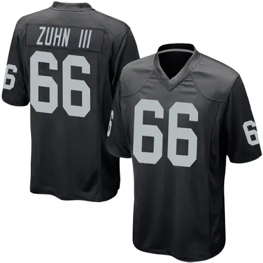Trey Zuhn III Youth Game Black Las Vegas Raiders Team Color Jersey