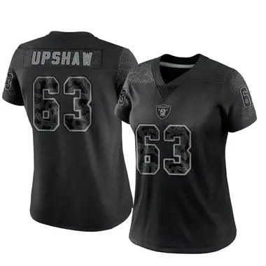 Wilson Gene Upshaw Women's Limited Black Las Vegas Raiders Reflective Jersey